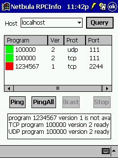 RPCInfo for PocketPC